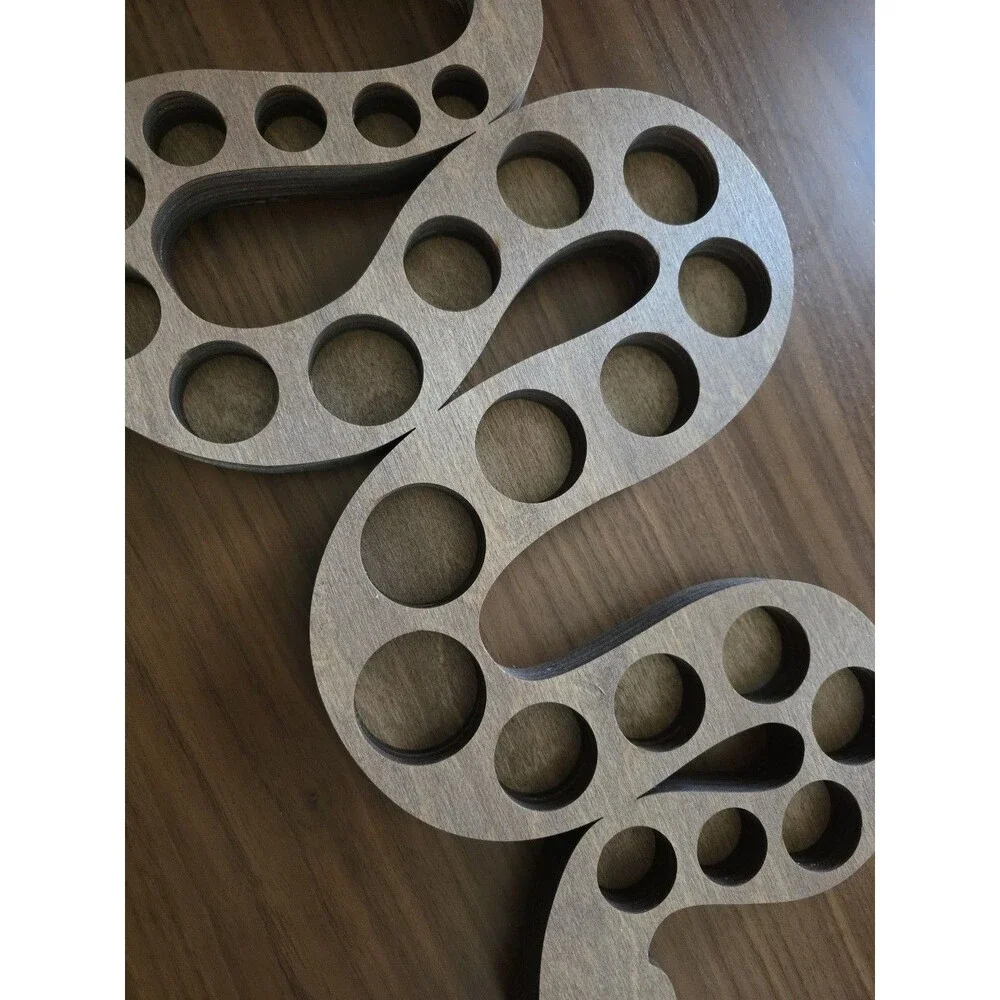 Wood Snake Decor Wall Art Laser Cut Wall Art Crystal Holder